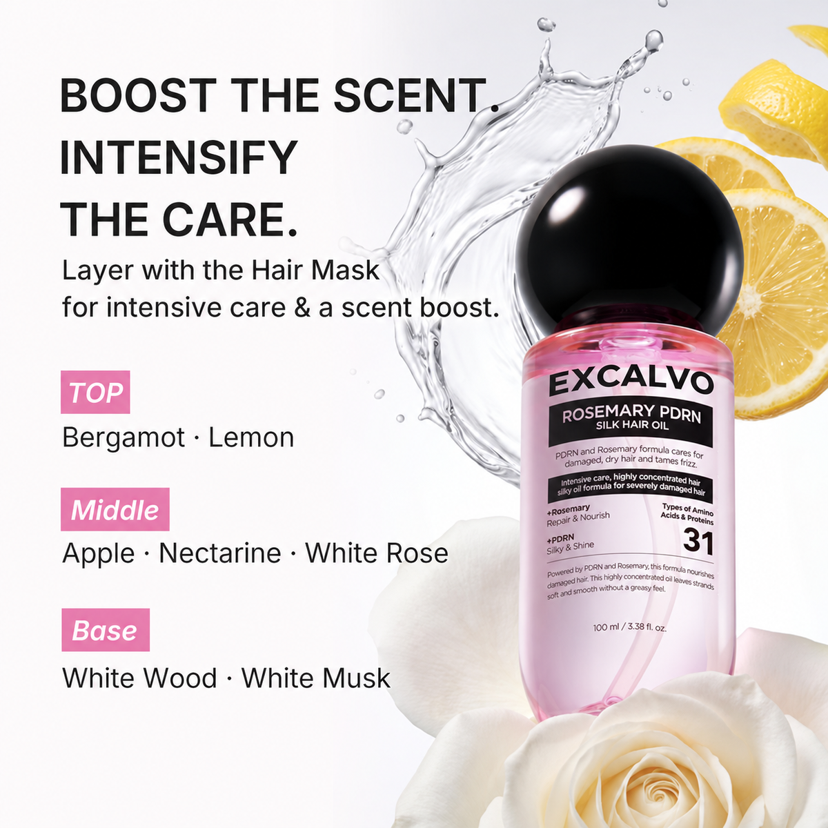 Rosemary PDRN Silk Hair Oil